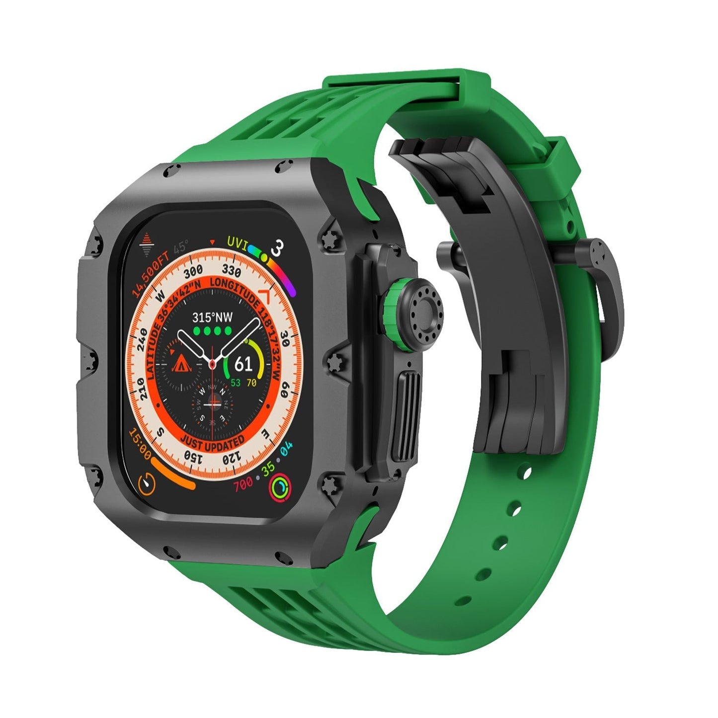 Luxurious Titanium Alloy Case Strap For Apple Watch Ultra 49 mm - Mycasety Mycasety