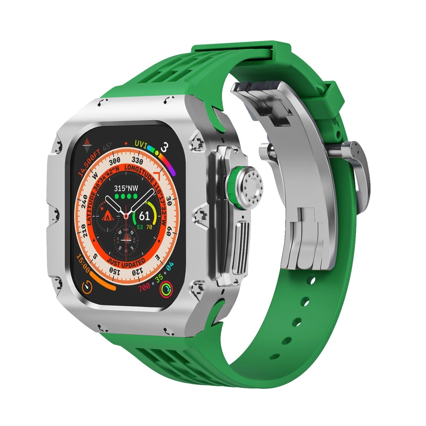 Luxurious Titanium Alloy Case Strap For Apple Watch Ultra 49 mm - Mycasety Mycasety