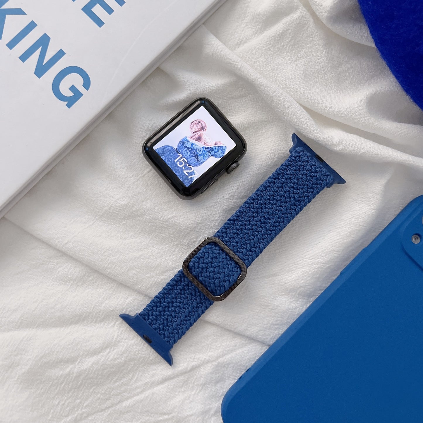 Klein blue Apple Watch Band Set