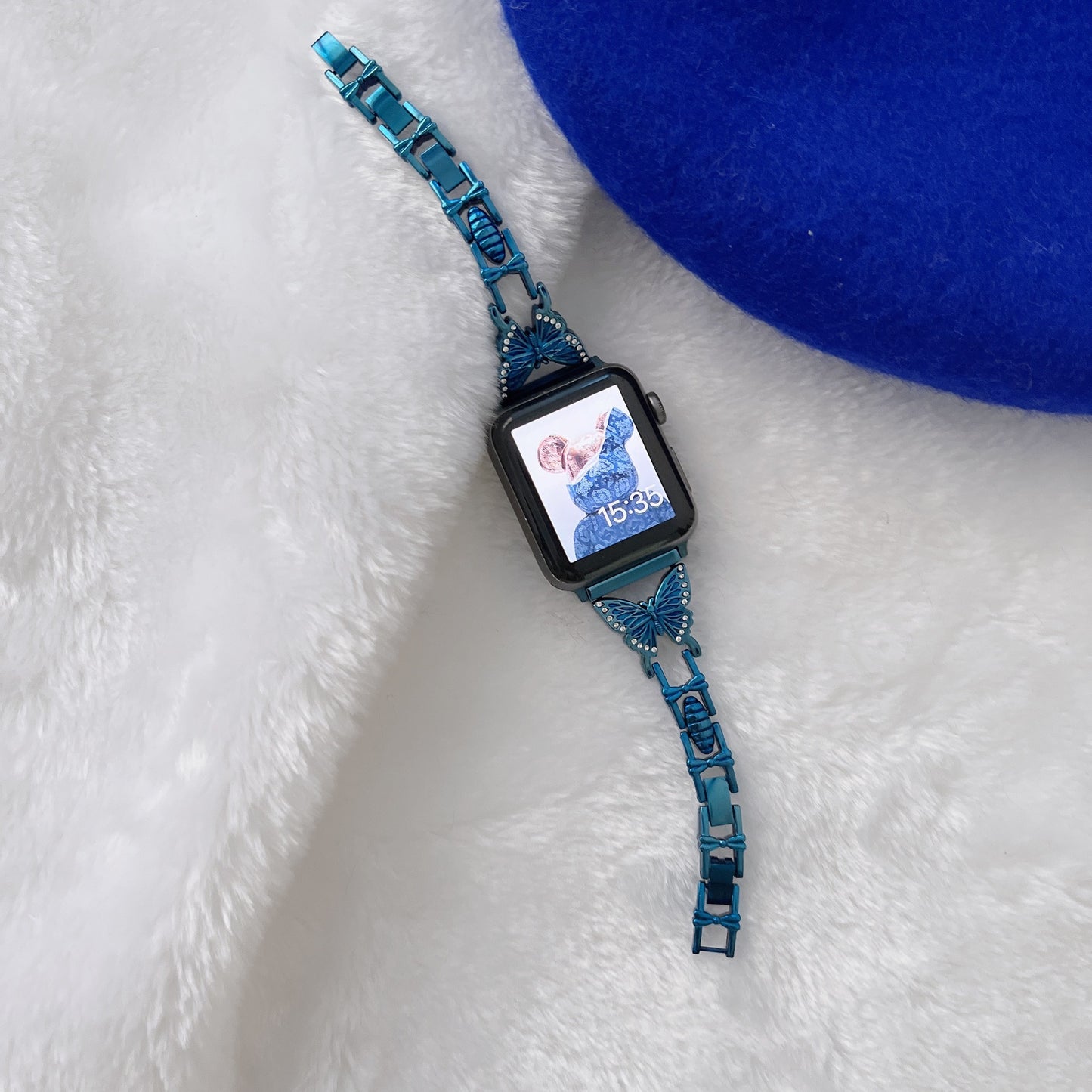 Klein blue Apple Watch Band Set