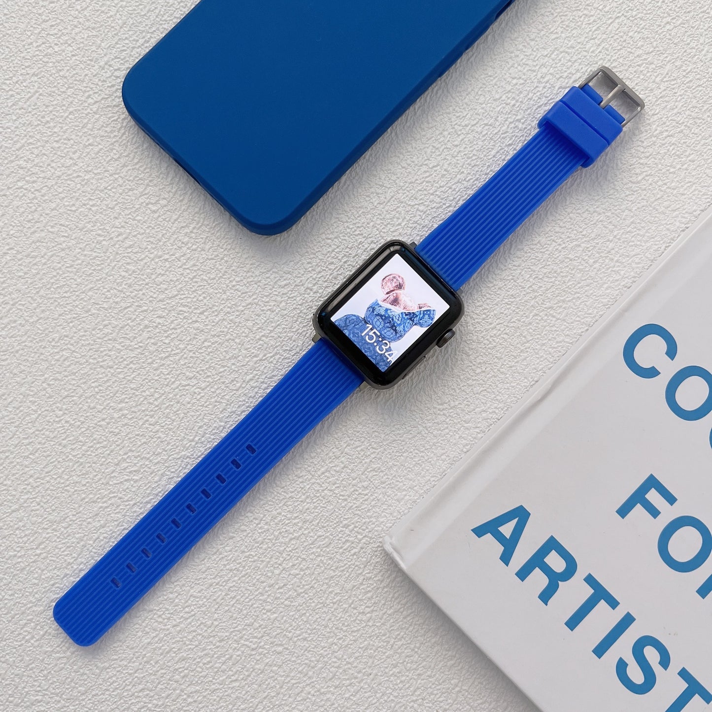 Klein blue Apple Watch Band Set