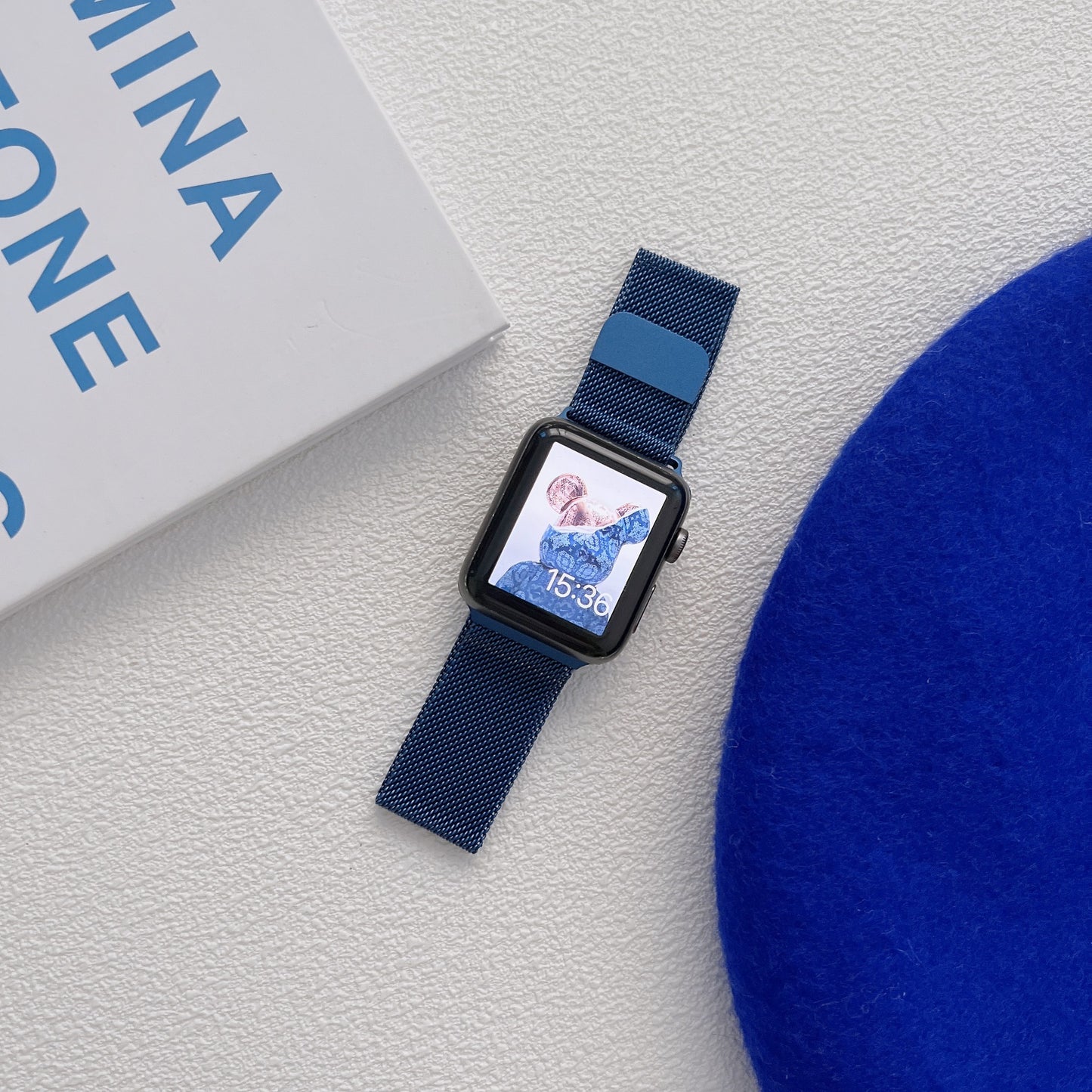 Klein blue Apple Watch Band Set
