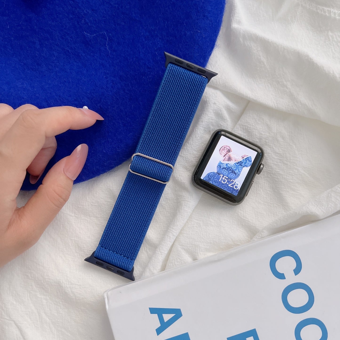 Klein blue Apple Watch Band Set
