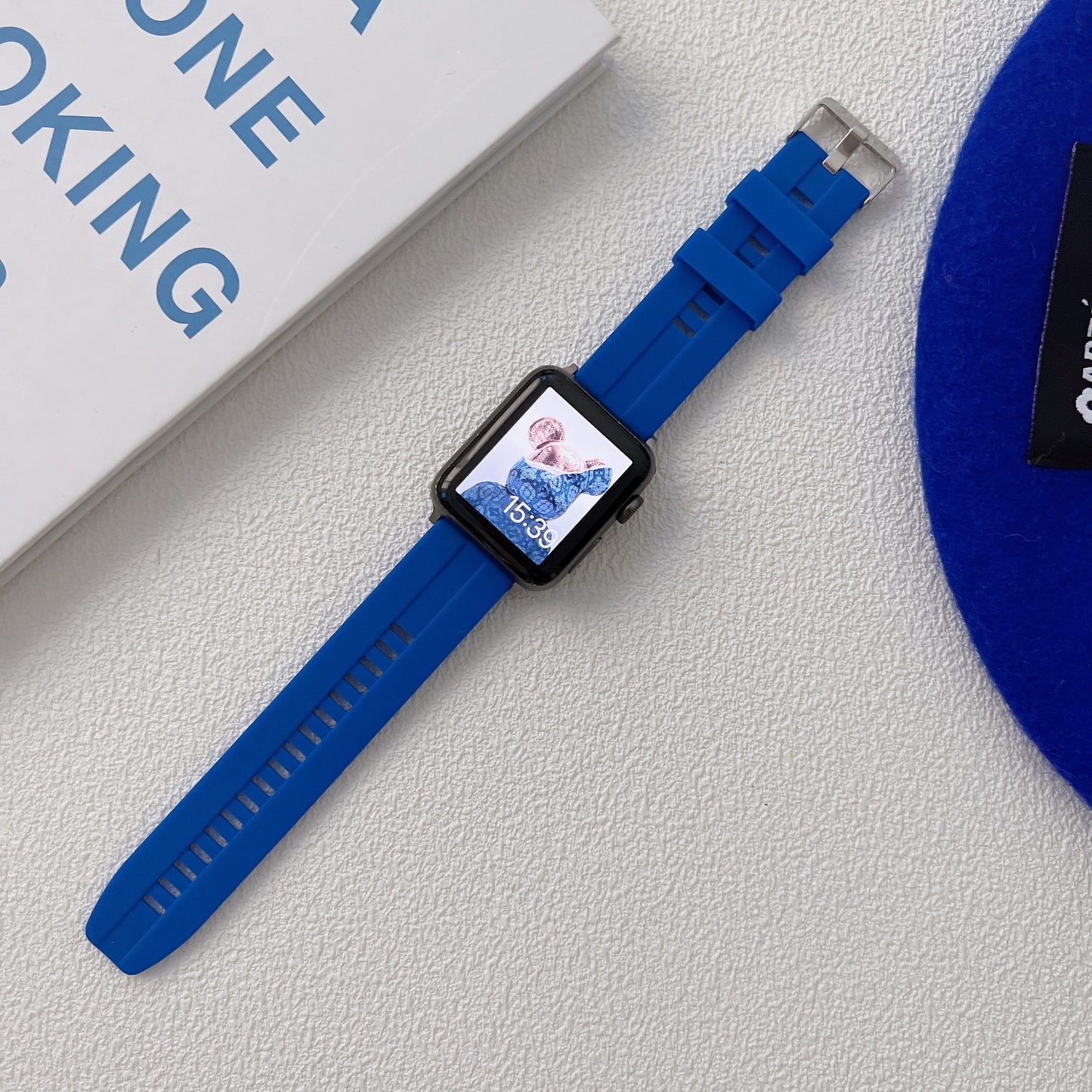 Klein blue Apple Watch Band Set