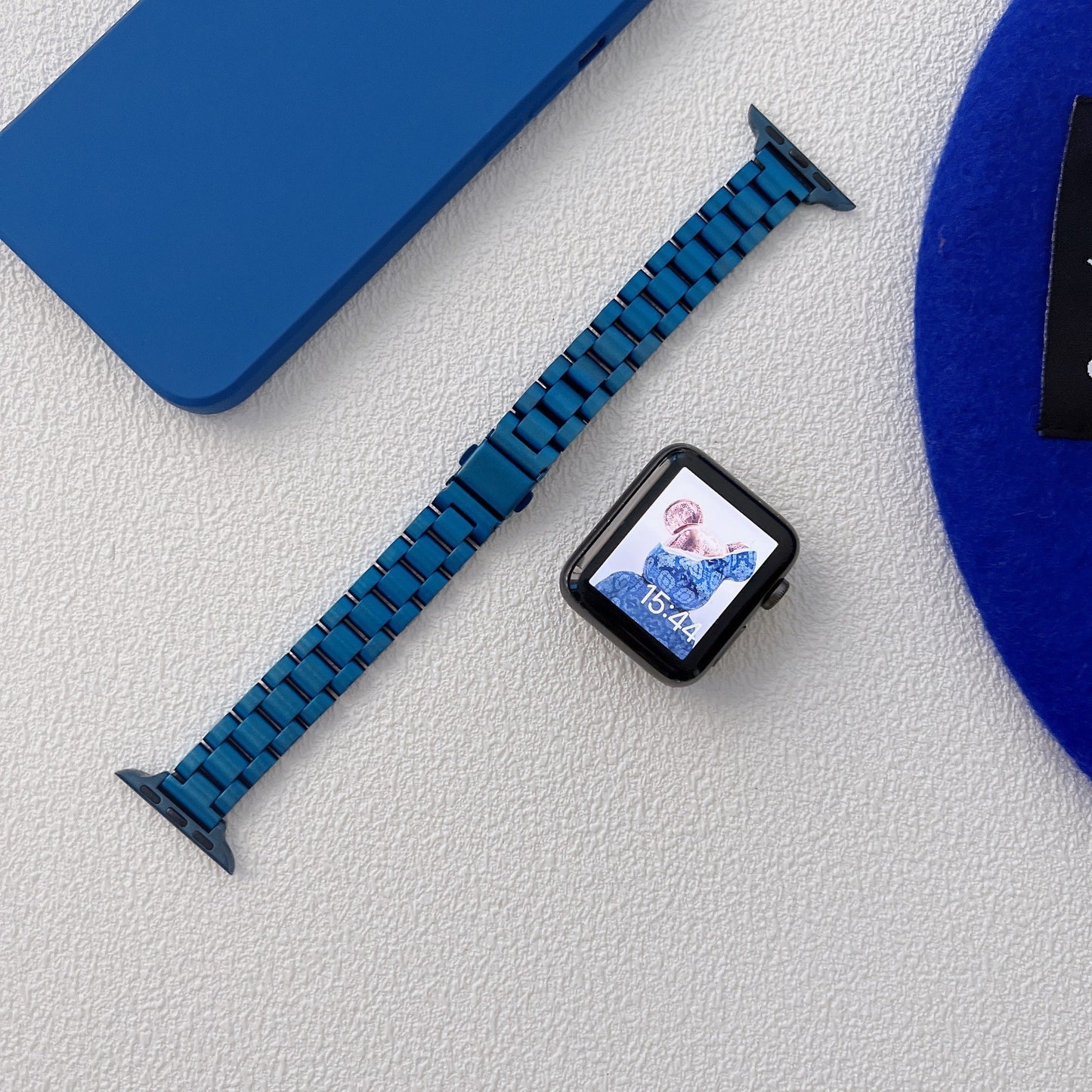 Klein blue Apple Watch Band Set
