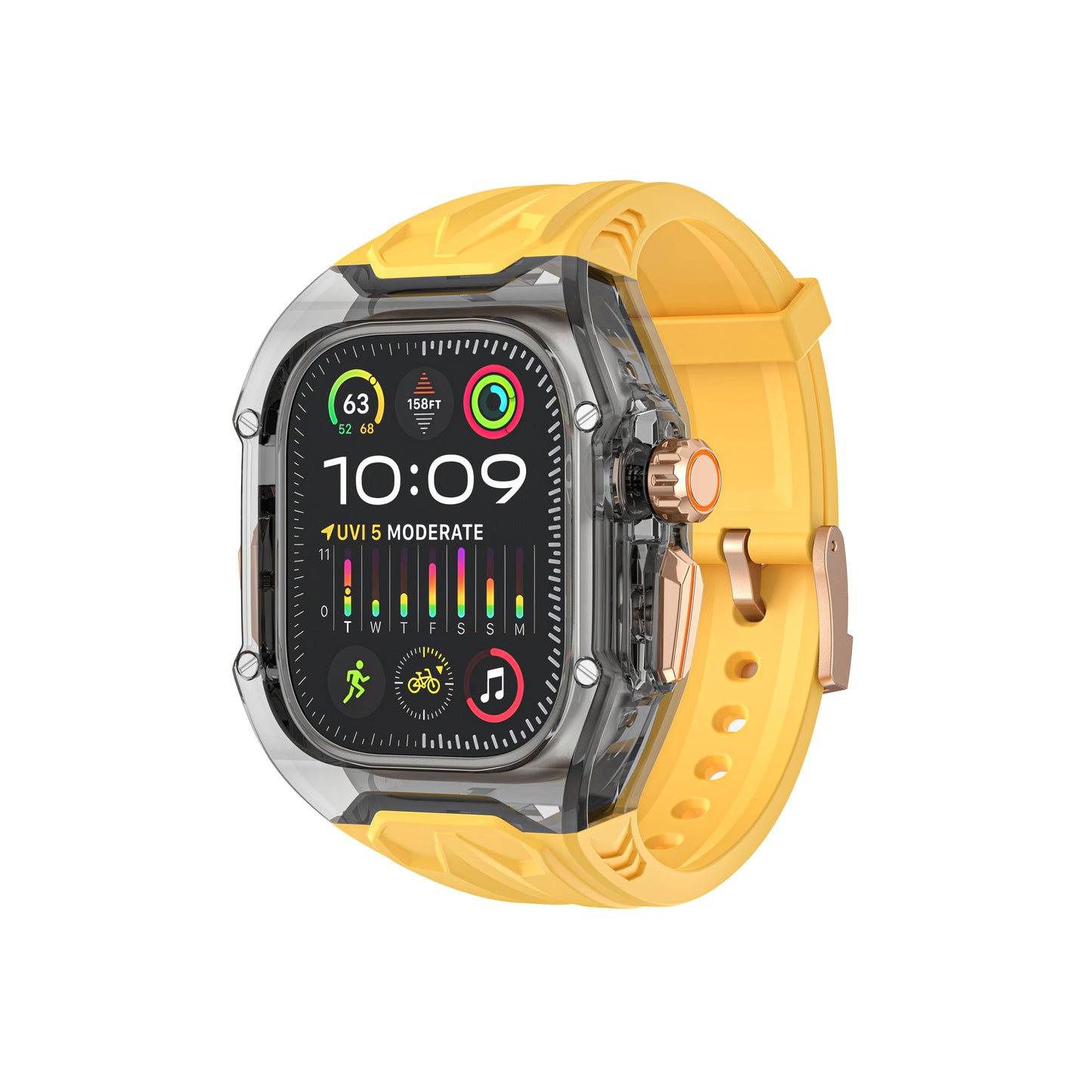 Luxury Transparent Case Strap For Apple Watch