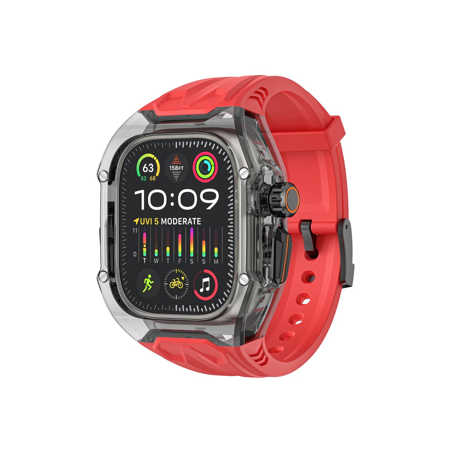 Luxury Transparent Case Strap For Apple Watch