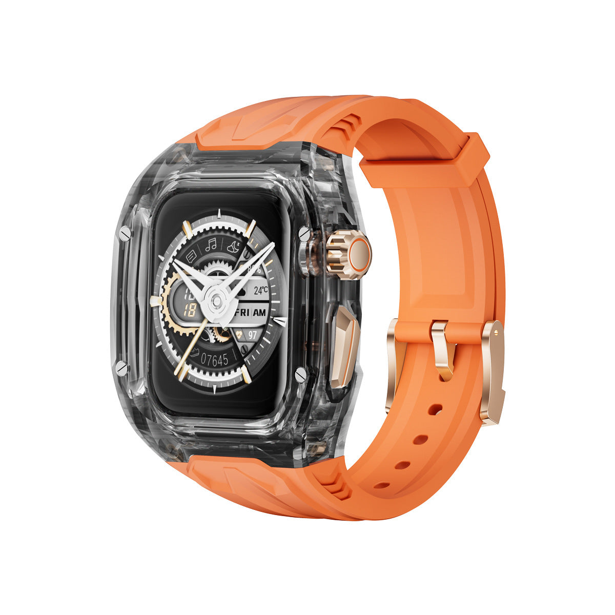 Luxury Transparent Case Strap For Apple Watch
