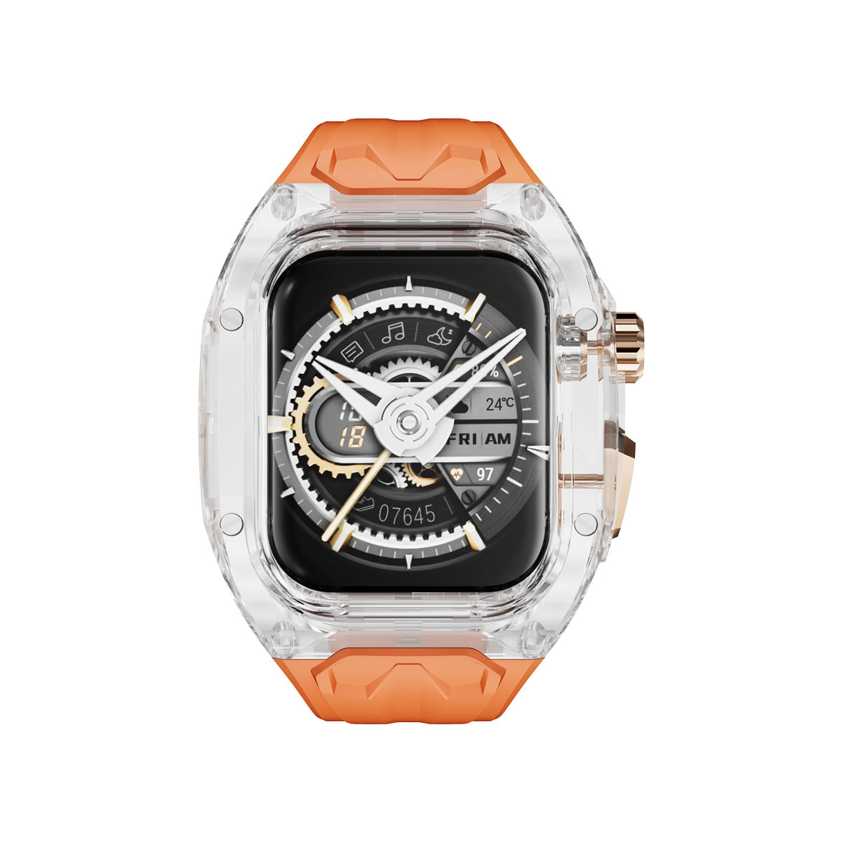 Luxury Transparent Case Strap For Apple Watch