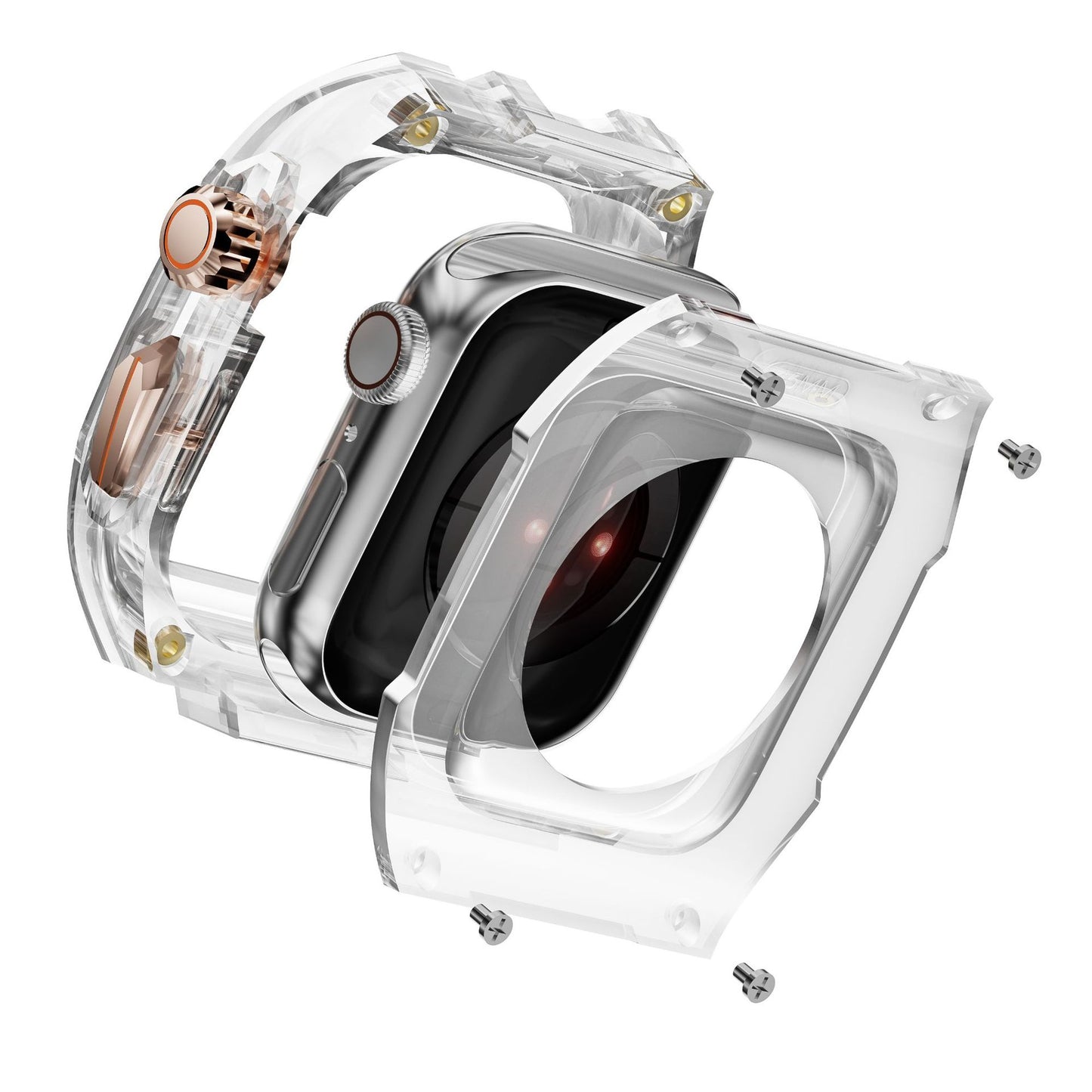 Luxury Transparent Case Strap For Apple Watch