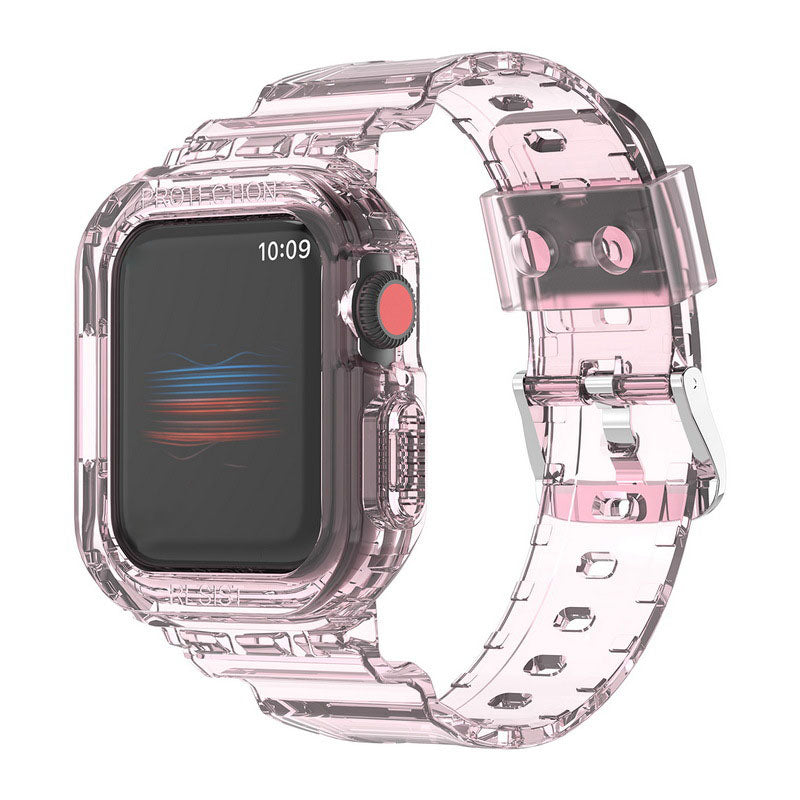 Luxury Transparent Case Strap For Apple Watch Series 41/45 mm - mycasety2023 Mycasety