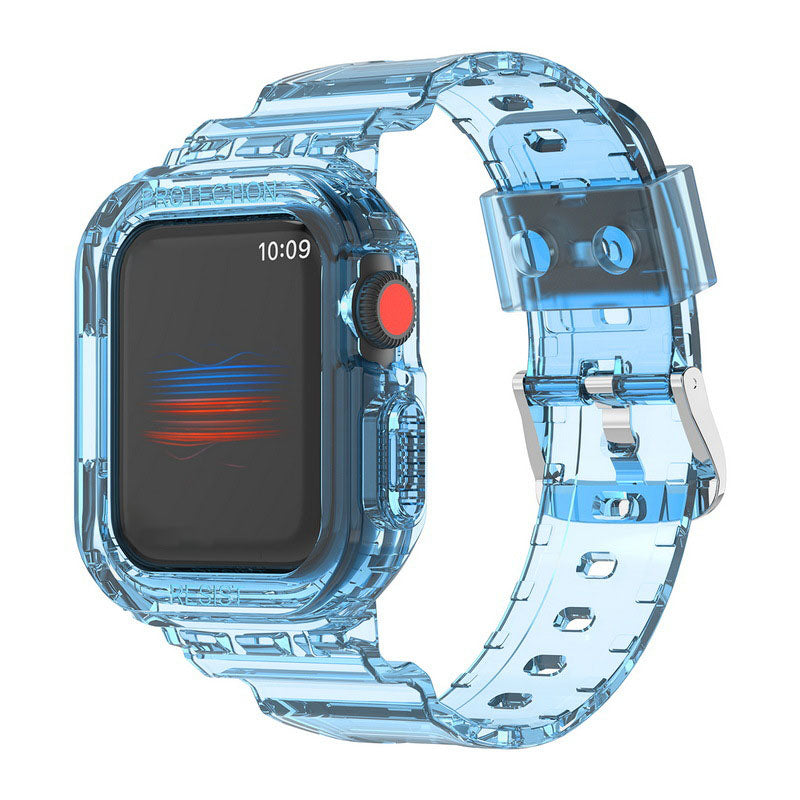 Luxury Transparent Case Strap For Apple Watch Series 41/45 mm - mycasety2023 Mycasety