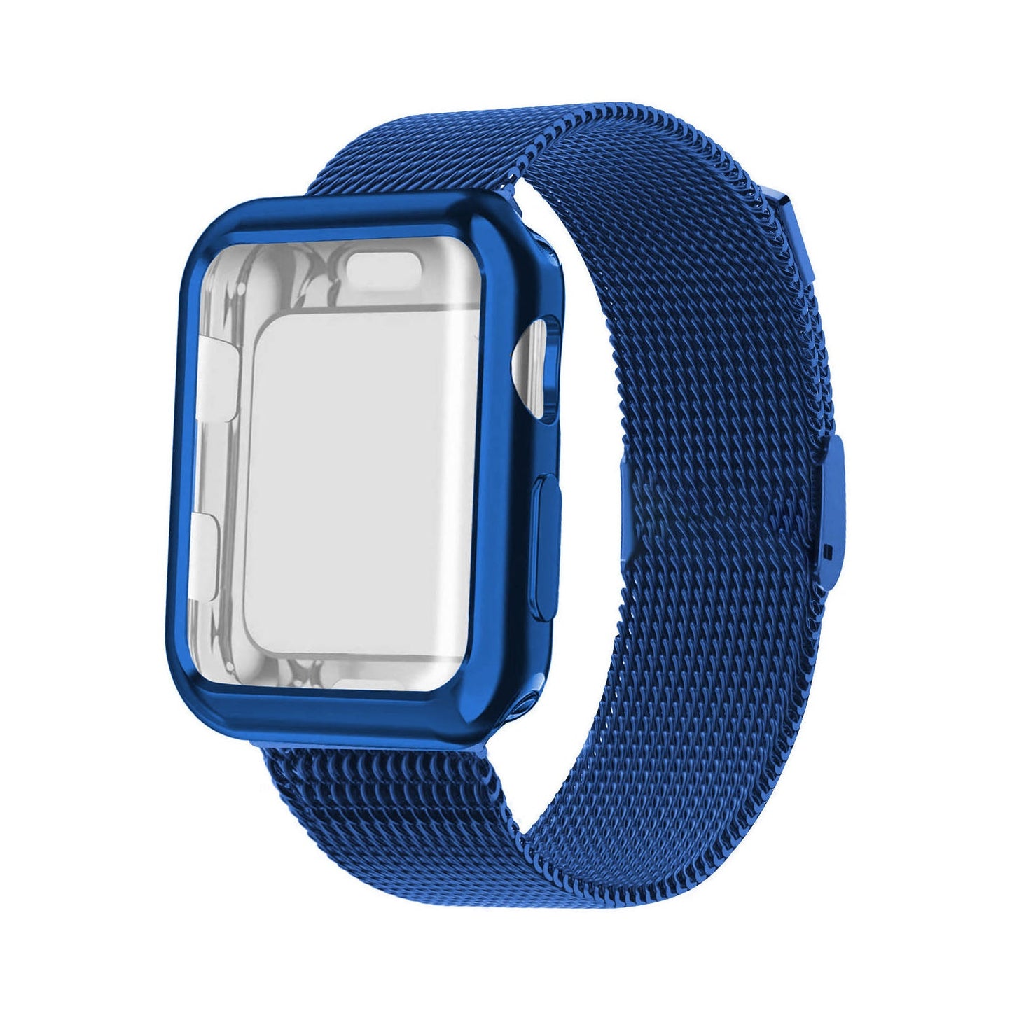 Luxury Metal Case Strap For Apple Watch Series 38/40/41/42/44/45 mm - Mycasety Mycasety