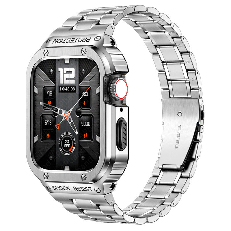 Luxury Metal Case Strap For Apple Watch Series 44/45/49 mm - mycasety2023 Mycasety