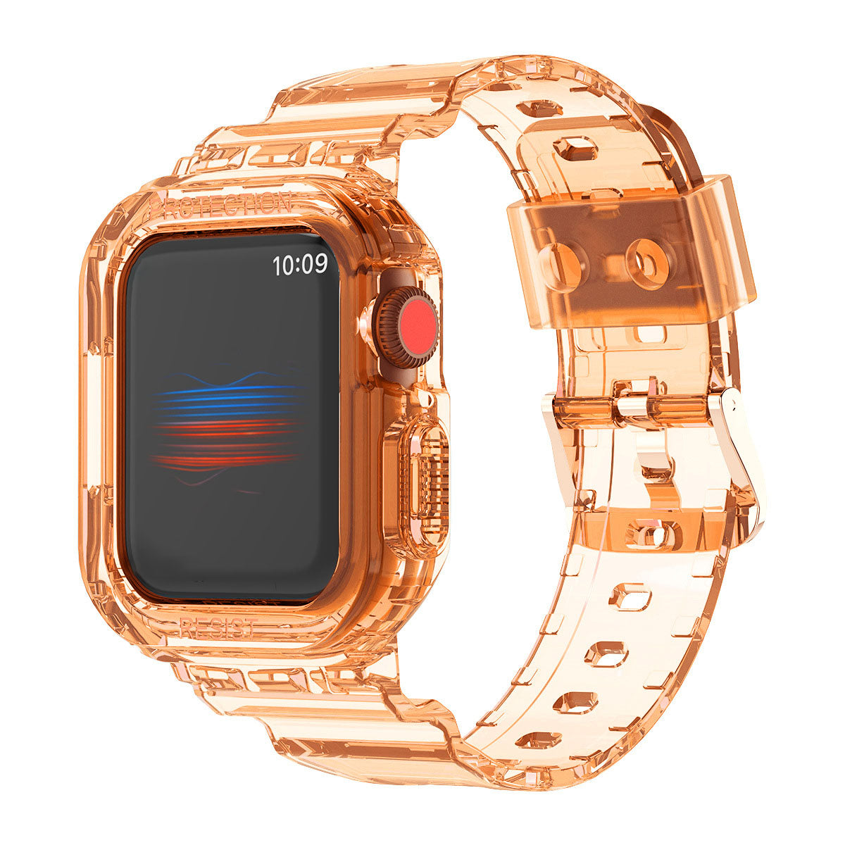 Luxury Transparent Case Strap For Apple Watch Series 41/45 mm - mycasety2023 Mycasety