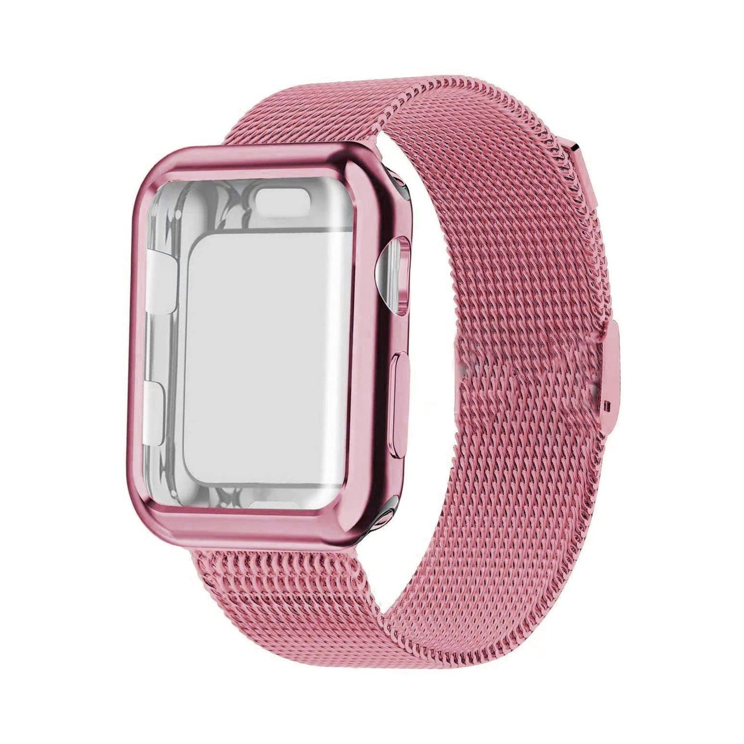 Luxury Metal Case Strap For Apple Watch Series 38/40/41/42/44/45 mm - Mycasety Mycasety