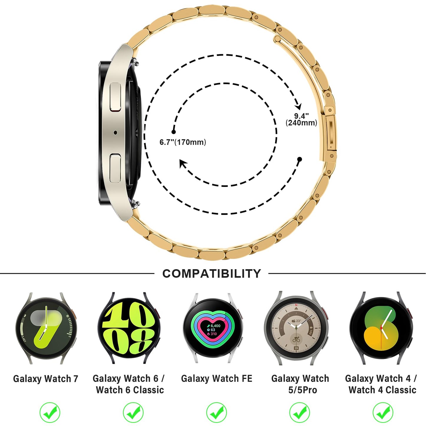 Galaxy Watch Band - Veronese Gold