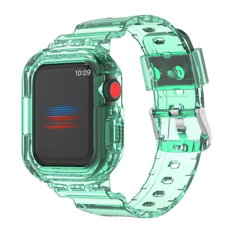 Luxury Transparent Case Strap For Apple Watch Series 41/45 mm - mycasety2023 Mycasety