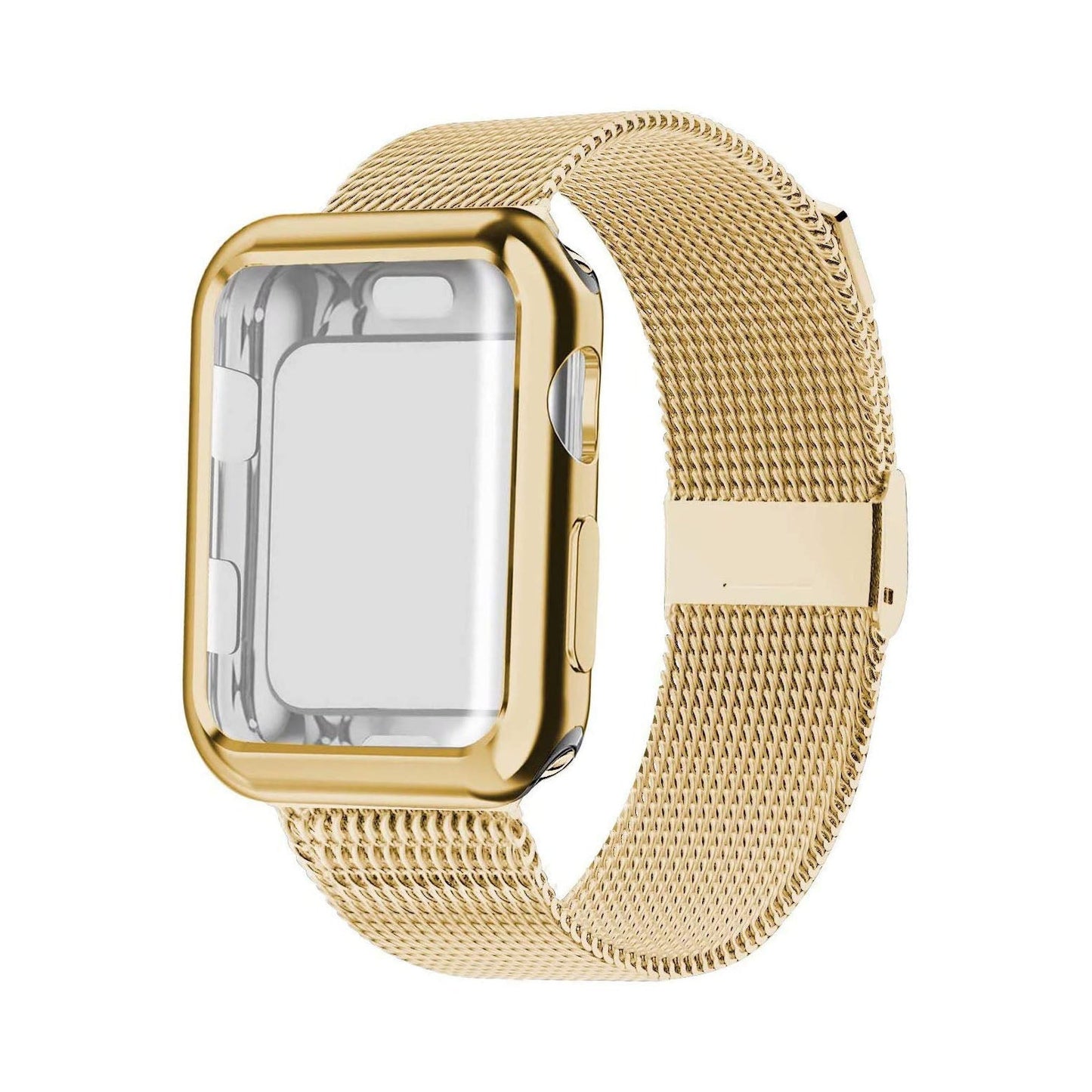 Luxury Metal Case Strap For Apple Watch Series 38/40/41/42/44/45 mm - Mycasety Mycasety