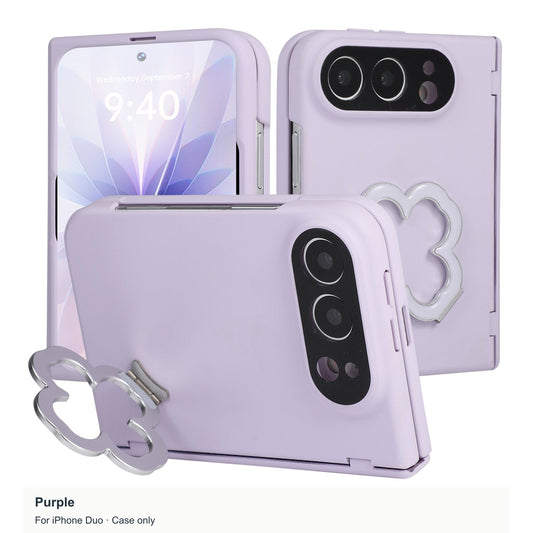 iPhone Duo | Clover Stand Case with Built-In Tempered Glass