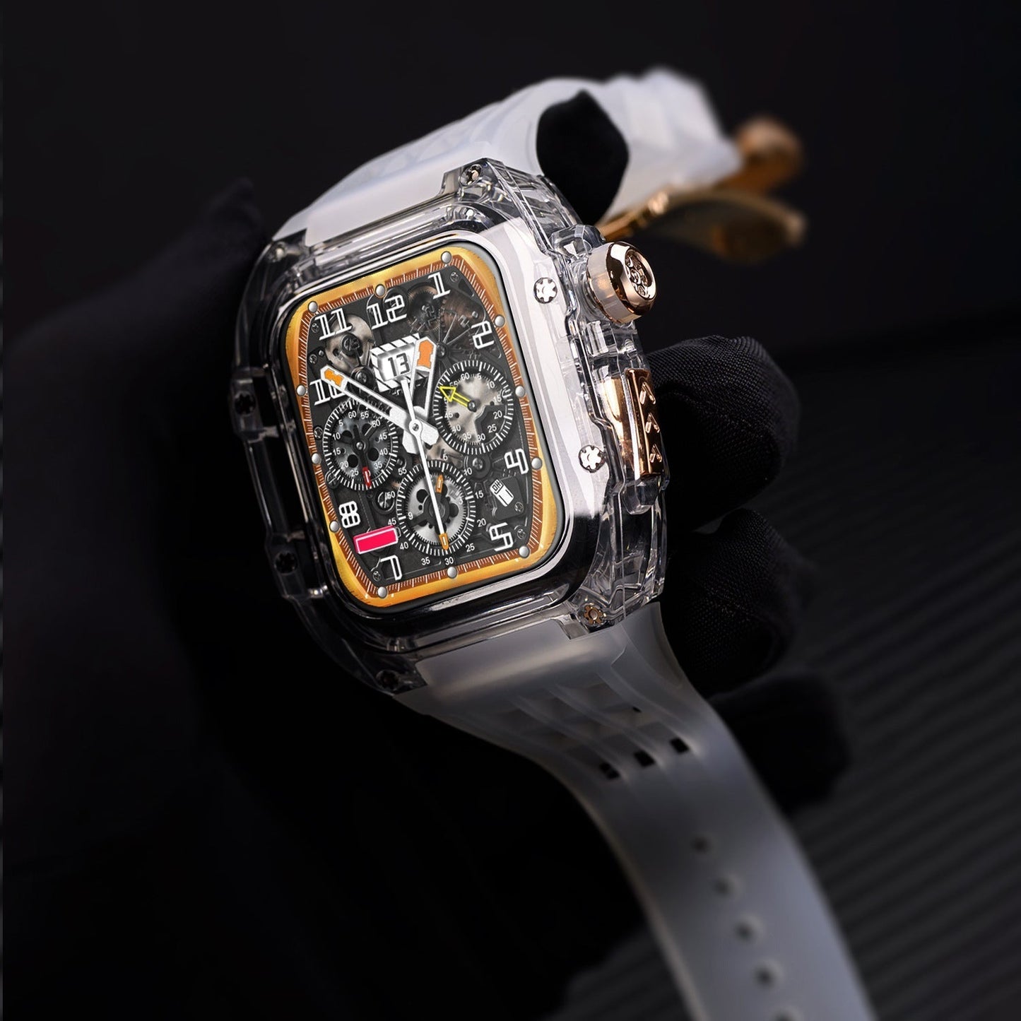 Luxury Case Strap For Apple Watch Series 44/45/49 mm - Mycasety Mycasety