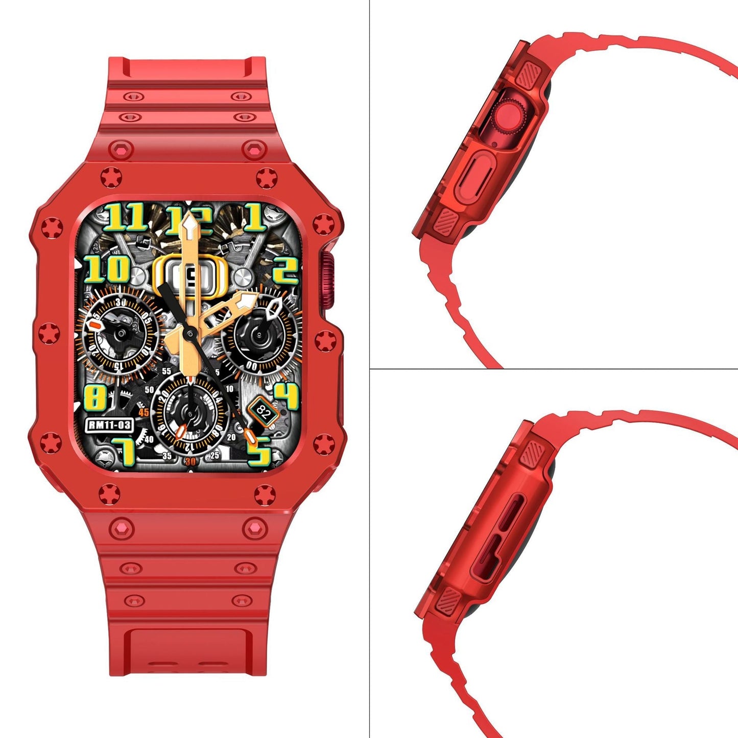 Luxury Case Strap For Apple Watch 44/45 mm - Mycasety Mycasety