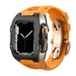 Luxury Metal Case Strap For Apple Watch Series 44/45 mm - Mycasety Mycasety