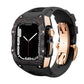 Carbon Fiber And Titanium Case With Fluororubber Strap For Apple Watch 44/45 MM - Mycasety Mycasety