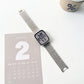 High-End Starlight Series Leather Metal Apple Watch Band