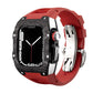 Carbon Fiber And Titanium Case With Fluororubber Strap For Apple Watch 44/45 MM - Mycasety Mycasety