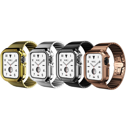 Luxury Metal Case Strap For Apple Watch Series 49/45/44/42/41/40/38 mm - mycasety2023 Mycasety