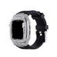 Luxury Metal Crystal Diamond Case Strap For Apple Watch Series 44/45mm - mycasety2023 Mycasety
