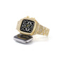 Luxury Metal Crystal Diamond Case Strap For Apple Watch Series 44/45mm - mycasety2023 Mycasety