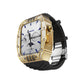 Luxury Metal Crystal Case Strap For Apple Watch 44/45mm