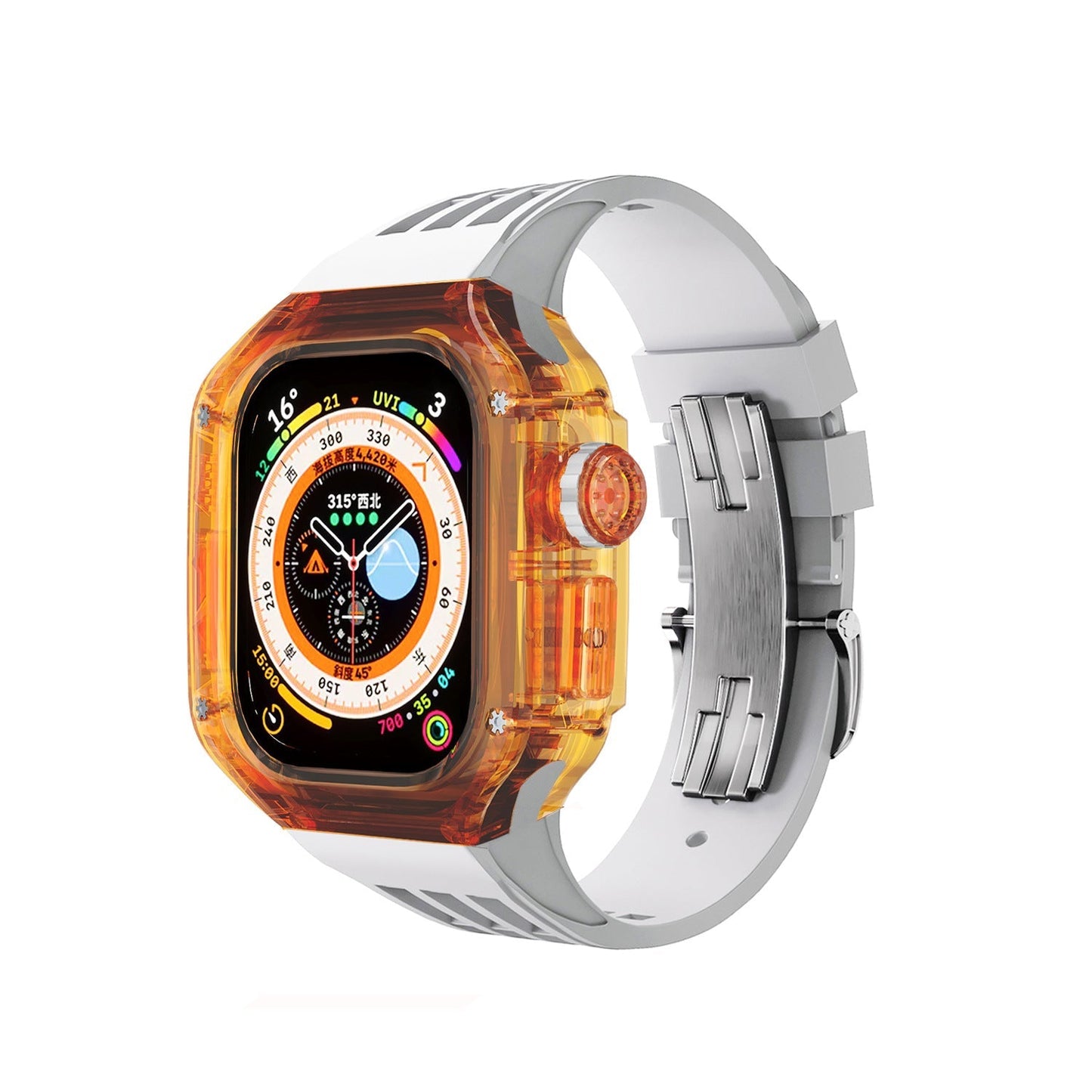 Luxury Case Strap For Apple Watch Ultra 49mm - Mycasety Mycasety