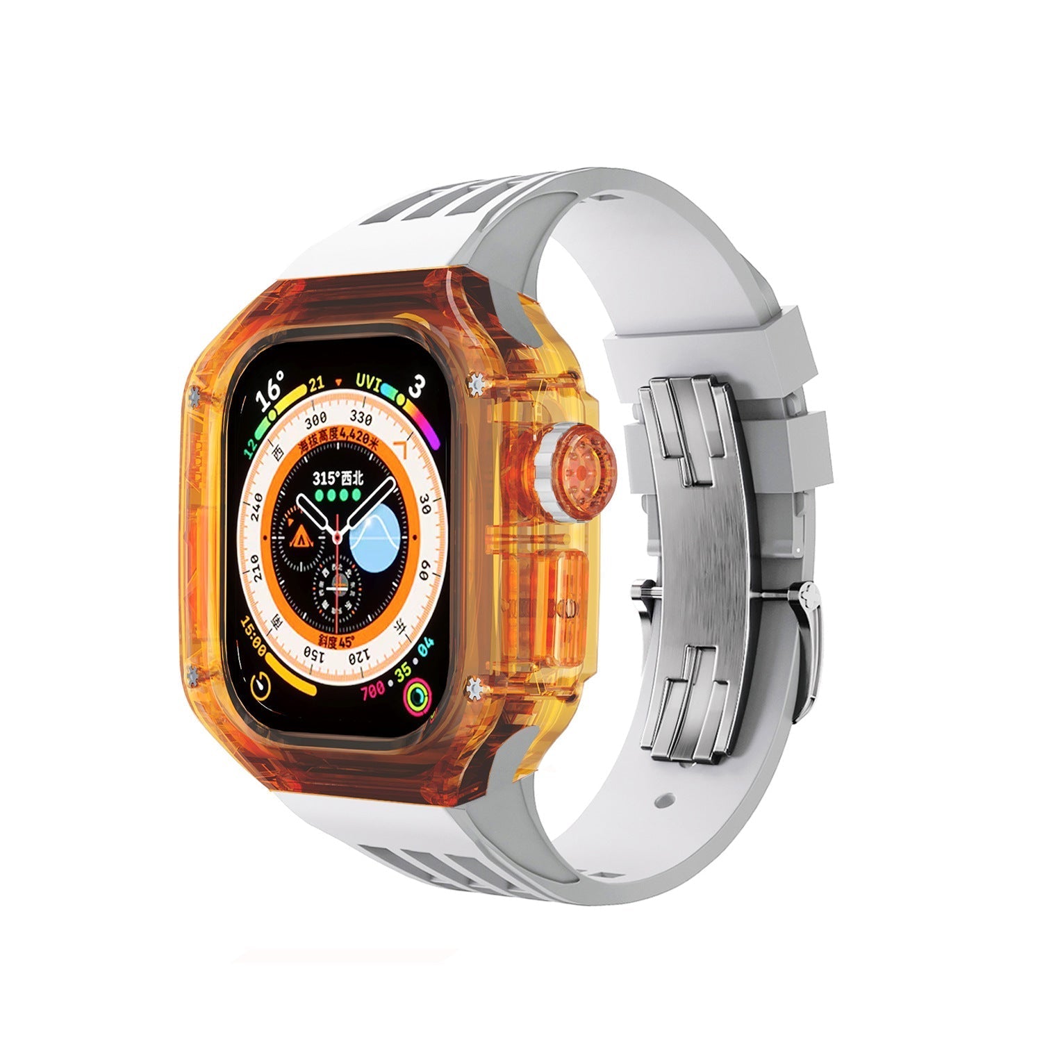 Luxury Case Strap For Apple Watch Ultra 49mm - Mycasety Mycasety