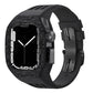 Luxurious Carbon Fiber Metal Case Strap For Apple Watch Series 44/45 mm - Mycasety Mycasety