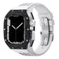Luxurious Carbon Fiber Metal Case Strap For Apple Watch Series 44/45 mm - Mycasety Mycasety
