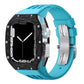 Luxurious Carbon Fiber Metal Case Strap For Apple Watch Series 44/45 mm - Mycasety Mycasety