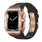 Luxurious Titanium Alloy Case Strap For Apple Watch Series 44/45 mm - Mycasety Mycasety