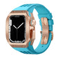 Luxurious Titanium Alloy Case Strap For Apple Watch Series 44/45 mm - Mycasety Mycasety