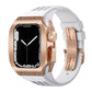 Luxurious Titanium Alloy Case Strap For Apple Watch Series 44/45 mm - Mycasety Mycasety