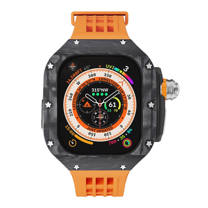 Luxurious Carbon Fiber Case Strap For Apple Watch Ultra 49 mm - Mycasety Mycasety