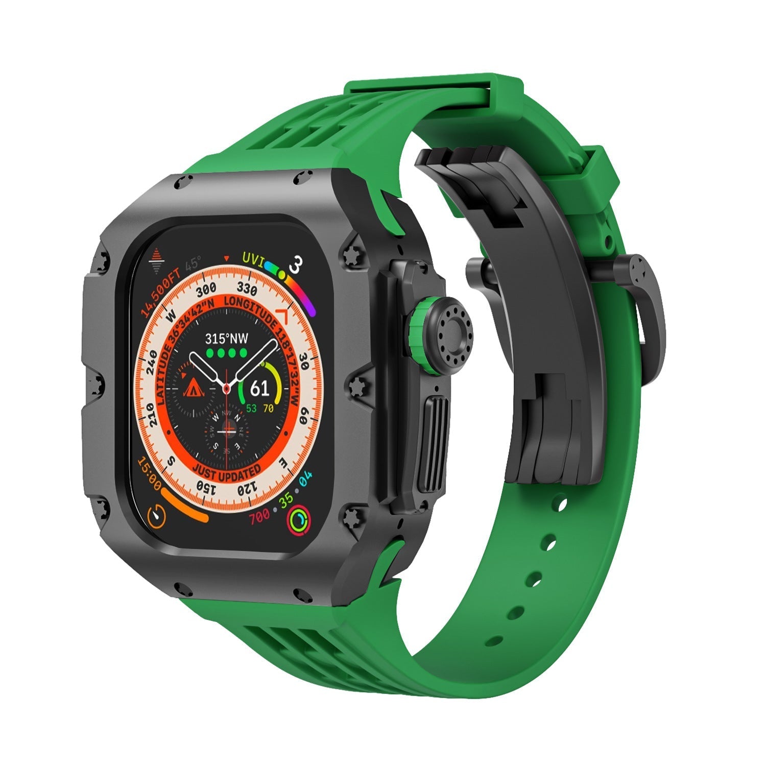 Luxurious Titanium Alloy Case Strap For Apple Watch Ultra 49 mm - Mycasety Mycasety