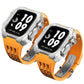 Luxurious Titanium Alloy Crystal Case Strap For Apple Watch 44/45 mm - Mycasety Mycasety