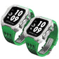 Luxurious Titanium Alloy Crystal Case Strap For Apple Watch 44/45 mm - Mycasety Mycasety