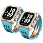 Luxurious Titanium Alloy Crystal Case Strap For Apple Watch 44/45 mm - Mycasety Mycasety