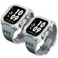 Luxurious Titanium Alloy Crystal Case Strap For Apple Watch 44/45 mm - Mycasety Mycasety
