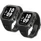 Luxurious Titanium Alloy Crystal Case Strap For Apple Watch 44/45 mm - Mycasety Mycasety