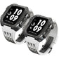 Luxurious Titanium Alloy Crystal Case Strap For Apple Watch 44/45 mm - Mycasety Mycasety